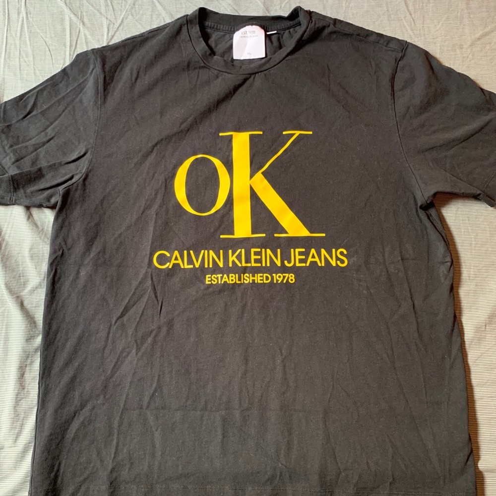 Calvin Klein Jeans Est. 1978 “OK” Logo Tee